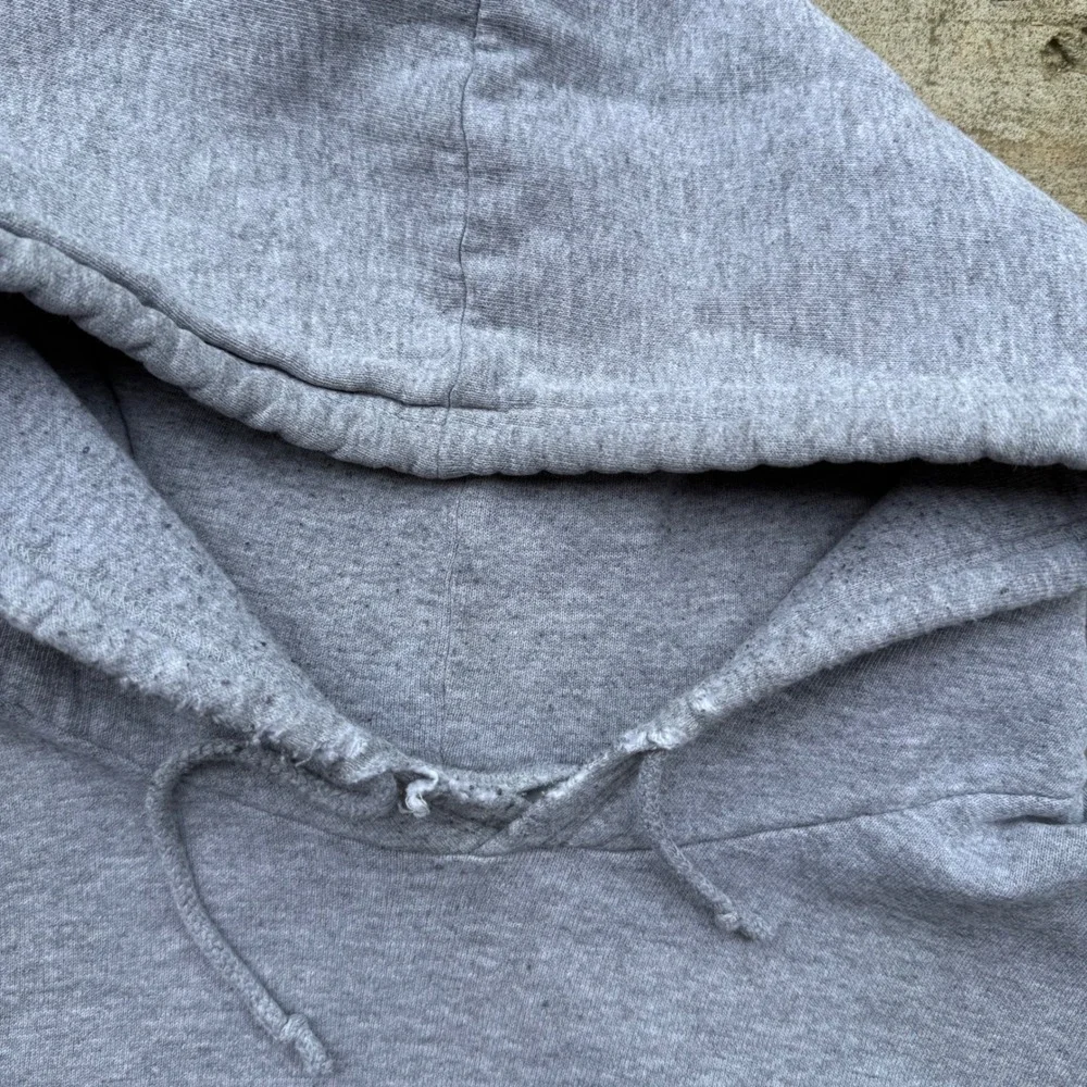 Vintage Nike Team Miami Football Hoodie Gray XXL Oversized Sweatshirt Hurricanes
